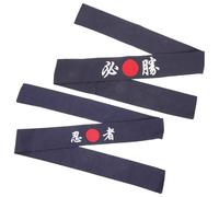 Holibanna 2 x Ninja Headbands, Sporty Headbands, Japanese Headbands, Training Headbands, Hair Band, Hibachi Chef Hat, Head Wrap, Combat, Cotton, Miss Cooking, Double-Sided