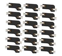 Holibanna 20 Pcs Black Abs Pcb Hot Swap Sockets for Mechanical Keyboard, Professional Fast Shaft Swapping Two Clamps, Compatible Low Profile Mechanical Keyboards