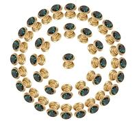 Holibanna 200 Sets Crystal Rhinestone Rivets for Clothing Fabric Leather Craft Studs with Rapid Installation for DIY Bags Shoes Belts Decoration Elegant Gems