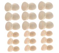 Holibanna 200pcs Half Round Wooden Beads Natural Wood DIY Craft Supplies for Jewelry Making Garlands Home Decoration Unfinished Half Sphere Balls