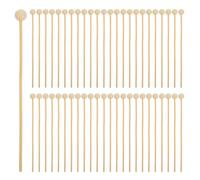 Holibanna 200pcs Natural Wood Cake Pop Sticks for Dessert Treats Food-Safe Lollipop Sticks for Candy Cupcakes Marshmallows Chocolate Multipurpose Wooden Swizzle Stirrers for Parties and