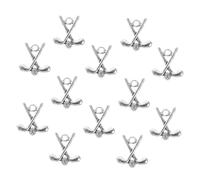 Holibanna 20pcs Antique Silver Golf Club Pendant DIY Charms for Jewelry Making Hanging Ornaments for Necklace Crafting Sport-themed Accessories for and Souvenir Creation