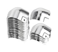 Holibanna 20pcs Edge Corner Guard Decorative Edge Protectors Metal Corner Protectors Furniture Hardware Accessories Electrolytic Plate Silver