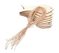 Holibanna 20Pcs Fish Wooden Cutouts Unfinished Embellishments Lightweight Durable DIY Craft Slices for Painting Scrapbooking Festival Decorations and Handmade Ornaments