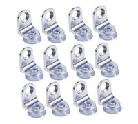 Holibanna 20pcs Glass Clamp Brackets with Suction Cups Alloy Shelf Support for Wood Glass Plywood Boards Fixed Holders for Cabinets Bookcases Display Shelves Easy Installation