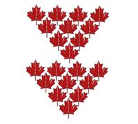 Holibanna 20pcs Maple Leaf Brooch Pin Canadian Alloy Enamel Lapel Pins Lightweight Durable Maple Leaf Badge for Men Women Thanksgiving Sweaters Jackets Bags