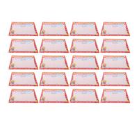 Holibanna 20pcs Red Well Done A4 Award Certificate Paper for Students, Colorful Classroom Recognition Certificates, Motivational School Supplies for Teachers and Pupils