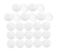 Holibanna 20pcs Reusable Plastic Vending Machine Capsules and White Balls for DIY Crafts Party Favors Compatible with Multiple Vending Machine Brands