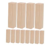 Holibanna 20pcs Unfinished Pine Wood Blocks for DIY Crafts Handcraft Whittling Wood Pieces with Blank Smooth Surface Beginner Friendly for Painting and Home Decor