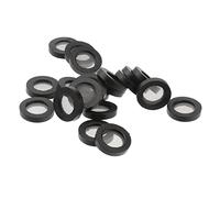 Holibanna 20pcs Wire Mesh Gasket Drainer Kitchen Sink Drain Strainer Part Strainers Shower Plumbing Washers Fine Mesh Hose Washer Faucet Sink Filter Black