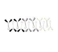 Holibanna 24pcs Pearl Clips Scarf Hijab Fixing Clips U-shaped Headscarf Pins for Women