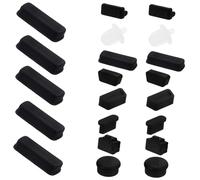 Holibanna 24pcs USB Dust Plug Silicone Covers Computer Stopper Port Protector Set for PC Motherboard Internal Components, Random Colors, Dustproof Caps for Electronic Device Maintenance