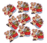Holibanna 25 Pcs Christmas Led Glowing Enamel Pins Cartoon Deer Brooches for Women Girls Present