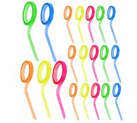 Holibanna 25 Rolls Highlighter Tape for Teachers and Students, Reusable Pet Material, Residue-Free Fluorescent Neon Page Marker Tape for Office and Travel Use