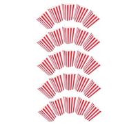 Holibanna 25pcs Classic Red and White Striped Popcorn Boxes Food Grade Paper Snack Holders for Theater Movie Night Party Carnival Wedding Treats