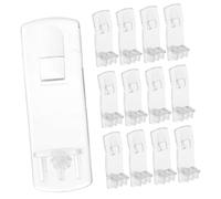 Holibanna 25Pcs Clear Cabinet Shelf Pegs Durable Plastic Clips for Cabinet and Furniture for Various Installations Almost Invisible Design Supplies