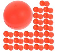 Holibanna 25Pcs Plastic Lottery Balls for Raffles and Drawings Bright Red Pong Balls for Party Decorations and Easy to Recognize for Game and Events