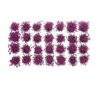 Holibanna 28pcs Miniature Purple Flower Cluster Model for Diy Micro Landscape, Simulation Vegetation Decor for Model Trains and Hobby Scenery