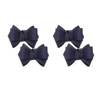 Holibanna 2Pairs Bow Shoe Clips for Women Removable Fabric Buckle Charms Decorative Accessories for High Heels Flats Pumps Weddings Parties and Special Occasions