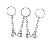 Holibanna 2pairs Cute Heart Keychains for Couples Zinc Alloy Keychain Matching Heart Design Boyfriend Girlfriend for Valentine Day