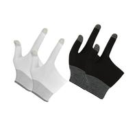 Holibanna 2pairs Touch Screen Gloves for Gaming of Breathable Comfort Finger Gaming Gloves and Phone Use Black Style
