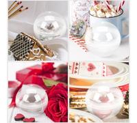 Holibanna 2Pcs 12Cm Fillable Easter Egg Balls, Large Twistable Plastic Eggshell for Easter Party Supplies and Home Decoration