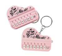Holibanna 2pcs Adorable Piano Keyboard Keychain Compact Keyboard Keyring Lanyard for Boys and Girls Adults Portable and Lightweight Key Holder Keyring for Bag Backpack Creative Music