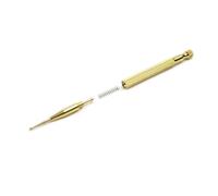 Holibanna 2pcs Brass Auricular Point Probe for Ear Reflexology Massage Lightweight Ear Point Probes with Rounded Tips for Home and Hospital Use Easy Operation Long Handle Design