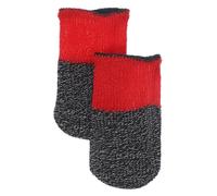 Holibanna 2Pcs Breathable Gaming Finger Covers Adjustable Nylon Silver Carbon Fiber Sleeves for Control Friction Finger Protectors for Mobile Game Players