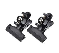 Holibanna 2Pcs Camera Clamp Mount with Pan Tilt Design Backdrop Clamps for Lighting Heavy Duty Background Holder for Tripods and Light Stands