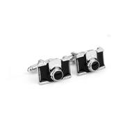 Holibanna 2pcs Camera Design Cufflinks for Men, Metal Shirt Sleeve Cuff Buttons, Creative Photography Accessories for Business and Formal Occasion Shirts