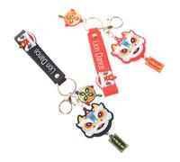 Holibanna 2pcs Charm Keychain Lion Keyring Chinese Keyring Decorative Pendant for Backpack Lightweight and Fashionable
