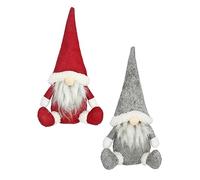 Holibanna 2Pcs Christmas Gnome Doll Ornaments with Non Woven Holiday Decorations for Home and Office Desk Traditional Faceless Figurines Bringing Luck and Festive Cheer