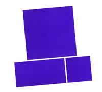 Holibanna 2pcs Cobalt Glass Reusable Heat Resistant Chemistry Plates for Accurate Flame Color Reaction Experiments Schools and Laboratories