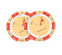 Holibanna 2pcs Colorful Pregnancy Wheel: Fetal Development Poster Paper Pregnancy Tracker for Expecting Mothers Guide and Timeline for New Moms