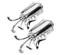 Holibanna 2pcs Copper Golf Club Brooch Pins with Zircon Stones, Elegant and Unique Unisex Suit Accessories for Men and Women, Creative Design for Presents Or Couple's Accessories