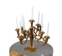 Holibanna 2pcs Creative Birthday Cake Toppers Elegant Candlestick Decoration for Weddings Festivals Reusable Unique Party Supplies for Cake Dessert Decoration