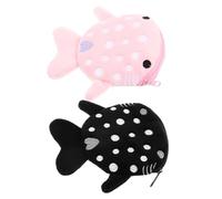 Holibanna 2pcs Cute Shark Plush Coin Purse Set with Zipper Closure, Soft Touch Small Wallets for Coins and Cash, Novelty Change Pouches for Everyday Use