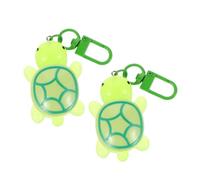 Holibanna 2pcs Cute Turtle Keychain Glow The Dark Mini Turtle Keychains for Women Versatile Handbag Charm and Sea Decor for Travel and Party Favors