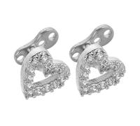 Holibanna 2pcs Durable Titanium Steel Nose Studs with Radiant Zircon Embellishments for Daily Wear and Special Occasions