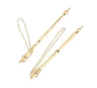 Holibanna 2pcs Elegant Metal Jewish Bible Reading Pointer Tool for Bar Mitzvah Onion for Synagogue and Home Use Reading Portable Design for Judaism Followers