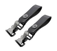 Holibanna 2pcs Firefighter Glove Holder Clips Metal Work Glove Clamp with Quick Release Strap for Belt Outdoor Photographers Motorcyclists Drop Secure Mitten Clips Black