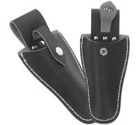 Holibanna 2pcs Gardening Pruning Shears Scabbard Protective Cover in Black Pu Leather, Sturdy Scissor Sheath for Safe Storage and Easy Carry, for Gardeners and Home Use Random Color