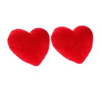 Holibanna 2pcs Heart Pillow Decoration Throw Pillow Valentines Day Decor for Sofa Couch Bed