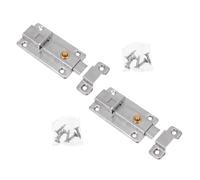 Holibanna 2Pcs Heavy Duty Gate Barrel Bolt Lock Sliding Latch Lock for Indoor Outdoor Doors Cabinets Windows Security Safety