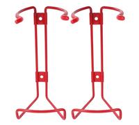 Holibanna 2pcs Heavy Duty Iron Fire Extinguisher Wall Bracket Holder for 2kg Bottles - Space-saving Mount Rack for Home, Office, Boat and Retail Safety