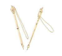 Holibanna 2pcs Jewish Bible Reading Guide Torah Yad Pointer Metal Tool Enhance Focus Religious for Bar Mitzvah