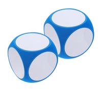 Holibanna 2pcs Jumbo Foam Dice Dry Erase Cubes for Classroom Games and DIY Projects Large Blank Writable Blocks for Math Teaching and Creative Learning Activities