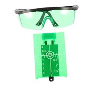 Holibanna 2pcs Magnetic Level Meter Target Boards Stand Green Plate for Laser Line Level Alignment Floor Board for Construction and Surveying