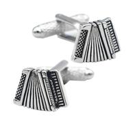 Holibanna 2pcs Men S Copper Accordion Cufflinks Black Metal Shirt Accessories for Wedding Business Formal Shirts Stylish Tuxedo Decoration Gift for Fathers Day